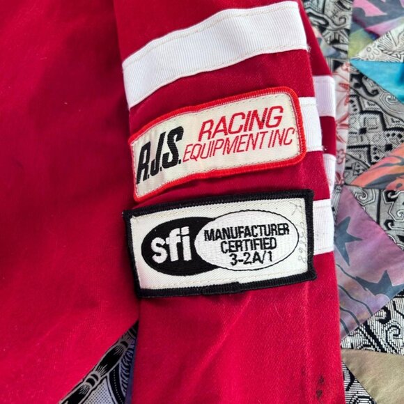 RJS Racing Full Suit Mens Small Red Proban FR-7A Fire Resistant Adult - Picture 3 of 8